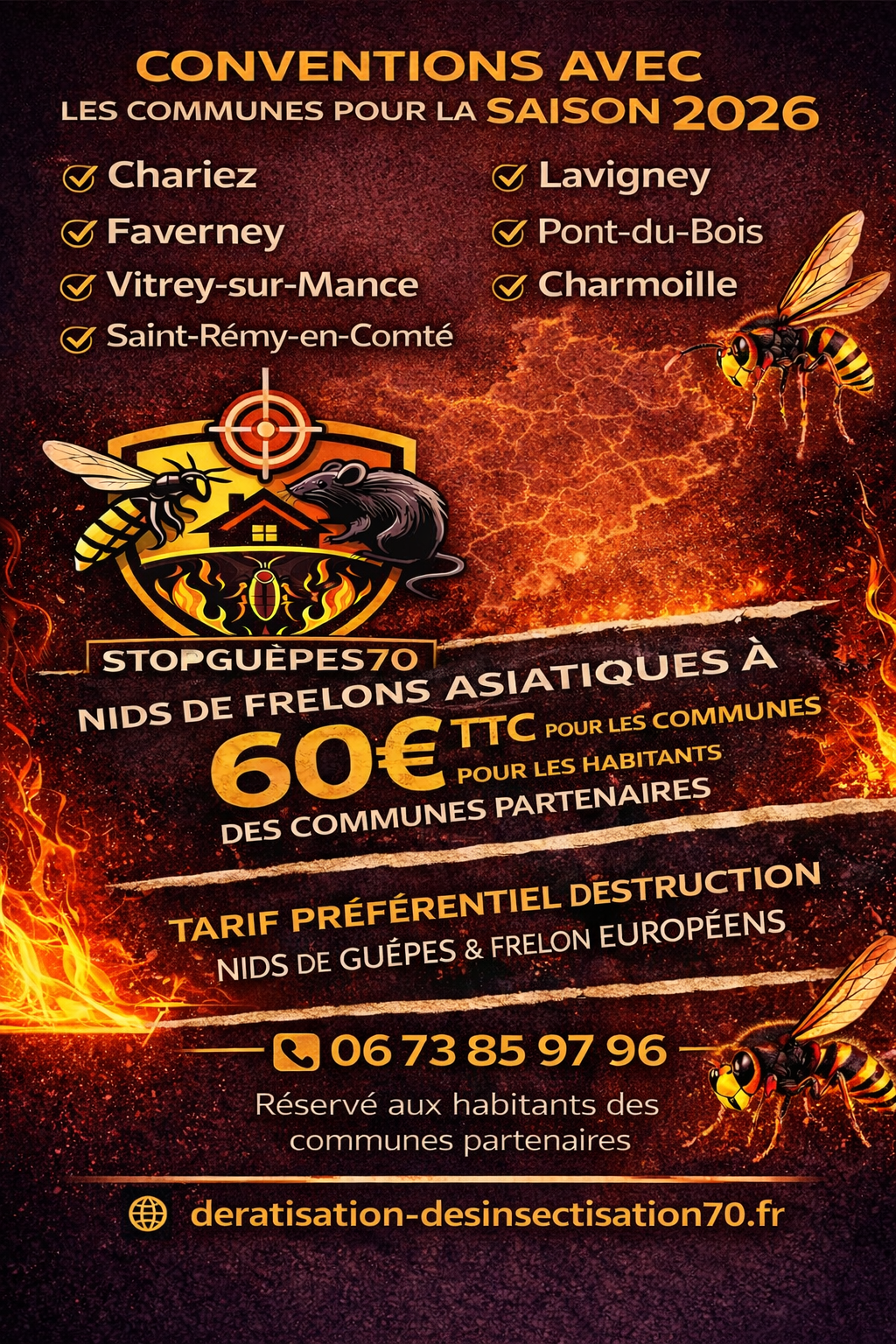 Exterminateur blattes  Vesoul Jussey Luxeuil-les-Bains